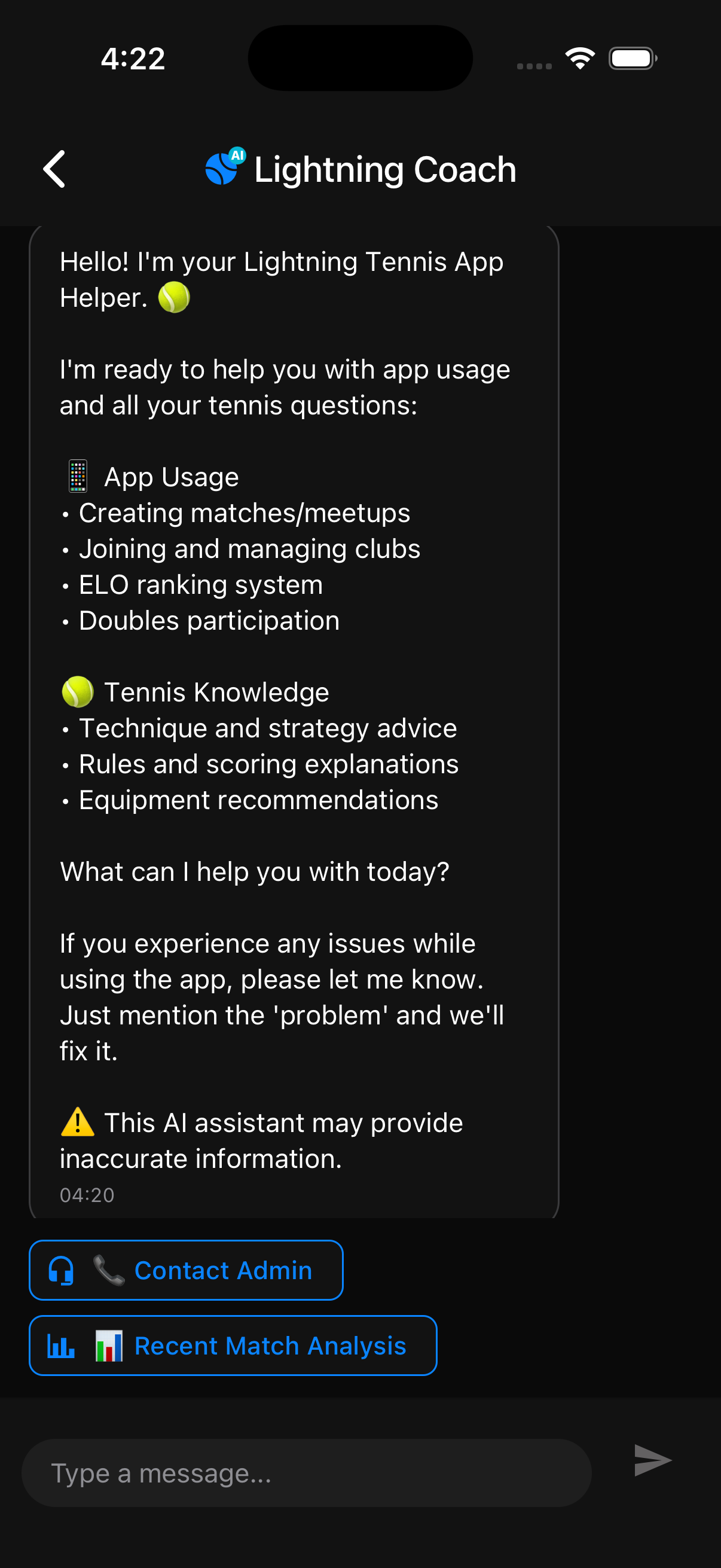 Lightning Coach AI Chatbot
