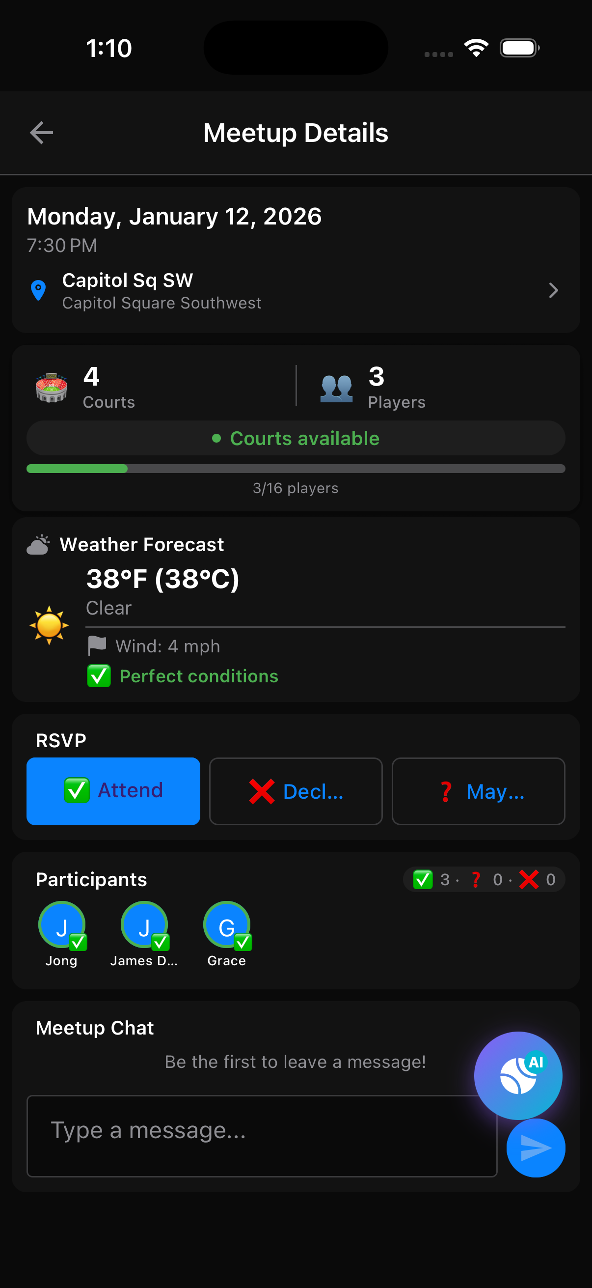 Member View - Apply Button, Club Rankings