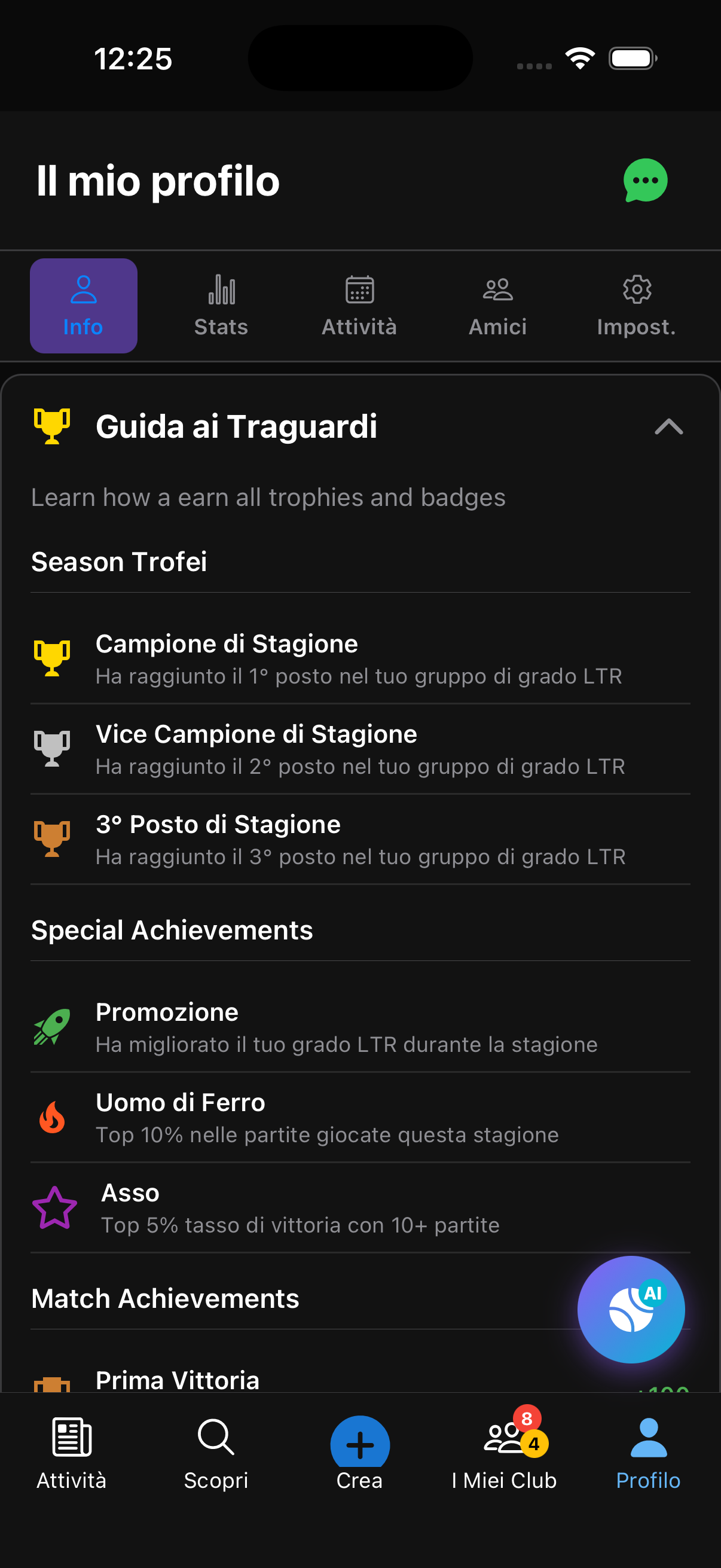 Hall of Fame - Trofei con nomi di club