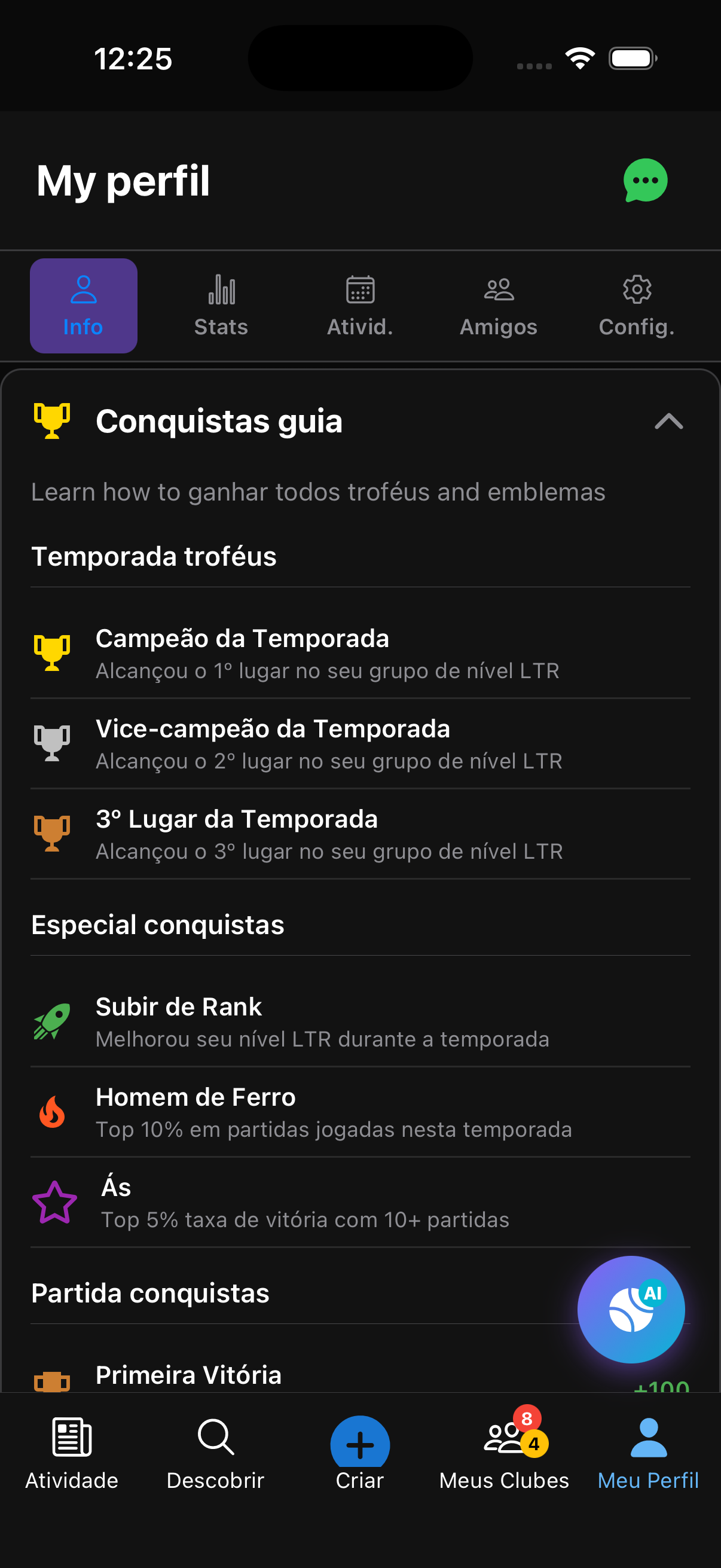 Hall da Fama - Troféus com nomes de clube